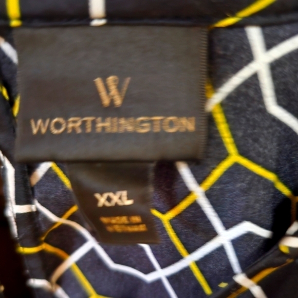 Worthington Women's Short Sleeve Blouse Size XXL - Picture 4 of 4